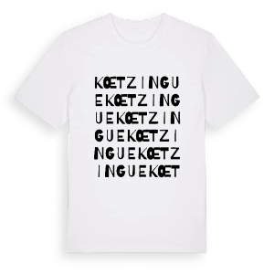 Kœtzingue ordlek t-shirt – ekologisk bomull t-shirt från Pinshirt