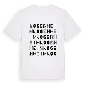 Kogenheim ordlek t-shirt – ekologisk bomull t-shirt från Pinshirt