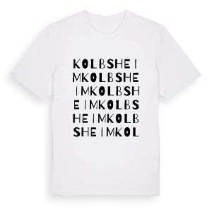 Kolbsheim ordlek t-shirt – ekologisk bomull t-shirt från Pinshirt