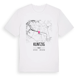 Kuntzig karta t-shirt – ekologisk bomull t-shirt från Pinshirt