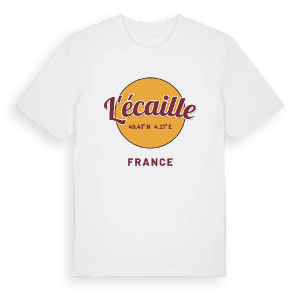 L'Écaille cirkel t-shirt – ekologisk bomull t-shirt från Pinshirt