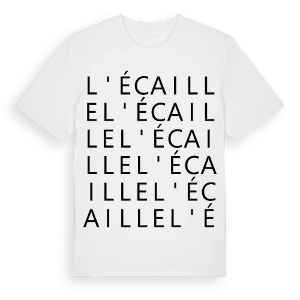 L'Écaille ordlek t-shirt – ekologisk bomull t-shirt från Pinshirt