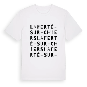 La Ferté-sur-Chiers ordlek t-shirt – ekologisk bomull t-shirt från Pinshirt