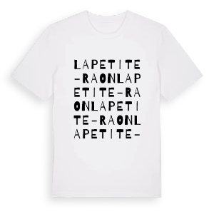 La Petite-Raon ordlek t-shirt – ekologisk bomull t-shirt från Pinshirt