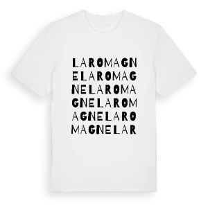 La Romagne ordlek t-shirt – ekologisk bomull t-shirt från Pinshirt