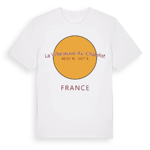 La Villeneuve-au-Châtelot cirkel t-shirt – ekologisk bomull t-shirt från Pinshirt