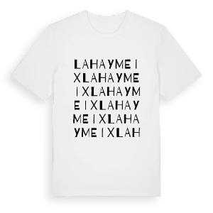 Lahaymeix ordlek t-shirt – ekologisk bomull t-shirt från Pinshirt