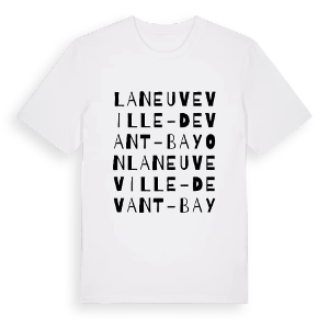 Laneuveville-devant-Bayon ordlek t-shirt – ekologisk bomull t-shirt från Pinshirt