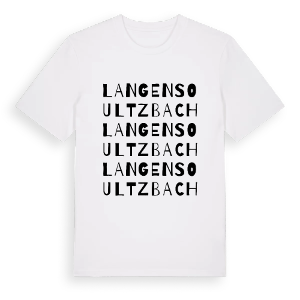 Langensoultzbach ordlek t-shirt – ekologisk bomull t-shirt från Pinshirt