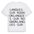 Lanques-sur-Rognon ordlek t-shirt