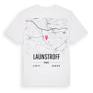 Launstroff karta t-shirt – ekologisk bomull t-shirt från Pinshirt