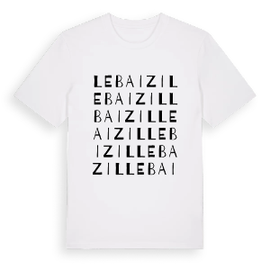 Le Baizil ordlek t-shirt – ekologisk bomull t-shirt från Pinshirt