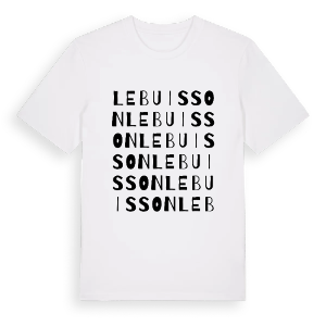 Le Buisson ordlek t-shirt – ekologisk bomull t-shirt från Pinshirt
