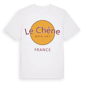 Le Chêne cirkel t-shirt – ekologisk bomull t-shirt från Pinshirt