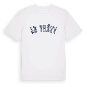 Le Fréty college t-shirt – ekologisk bomull t-shirt från Pinshirt