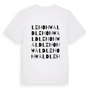 Le Hohwald ordlek t-shirt – ekologisk bomull t-shirt från Pinshirt