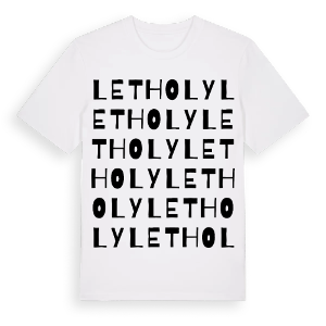 Le Tholy ordlek t-shirt – ekologisk bomull t-shirt från Pinshirt