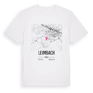Leimbach karta t-shirt – ekologisk bomull t-shirt från Pinshirt