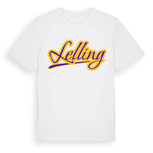 Lelling baseball t-shirt – ekologisk bomull t-shirt från Pinshirt
