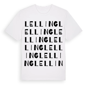 Lelling ordlek t-shirt – ekologisk bomull t-shirt från Pinshirt