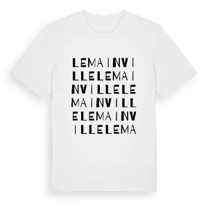 Lemainville ordlek t-shirt – ekologisk bomull t-shirt från Pinshirt