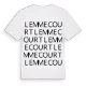 Lemmecourt ordlek t-shirt