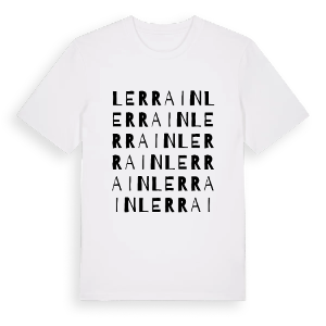 Lerrain ordlek t-shirt – ekologisk bomull t-shirt från Pinshirt