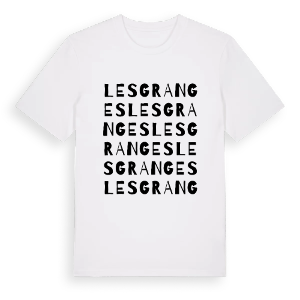 Les Granges ordlek t-shirt – ekologisk bomull t-shirt från Pinshirt