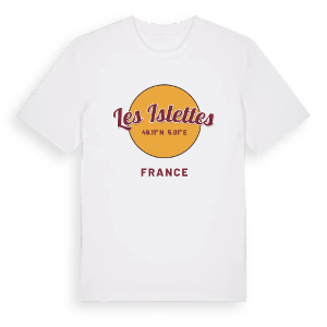 Les Islettes cirkel t-shirt – ekologisk bomull t-shirt från Pinshirt