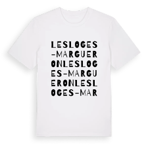 Les Loges-Margueron ordlek t-shirt – ekologisk bomull t-shirt från Pinshirt