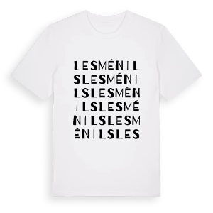 Lesménils ordlek t-shirt – ekologisk bomull t-shirt från Pinshirt