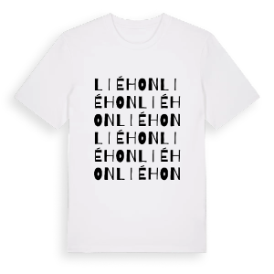 Liéhon ordlek t-shirt – ekologisk bomull t-shirt från Pinshirt