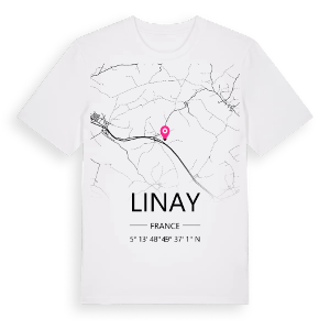 Linay karta t-shirt – ekologisk bomull t-shirt från Pinshirt