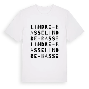 Lindre-Basse ordlek t-shirt – ekologisk bomull t-shirt från Pinshirt