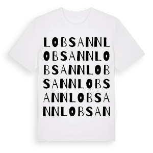 Lobsann ordlek t-shirt – ekologisk bomull t-shirt från Pinshirt