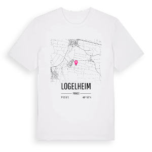 Logelheim karta t-shirt – ekologisk bomull t-shirt från Pinshirt