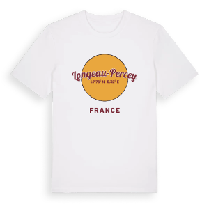 Longeau-Percey cirkel t-shirt – ekologisk bomull t-shirt från Pinshirt