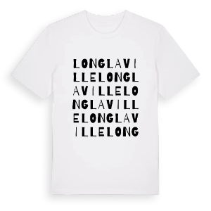 Longlaville ordlek t-shirt – ekologisk bomull t-shirt från Pinshirt