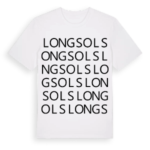 Longsols ordlek t-shirt – ekologisk bomull t-shirt från Pinshirt