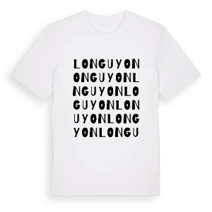 Longuyon ordlek t-shirt – ekologisk bomull t-shirt från Pinshirt