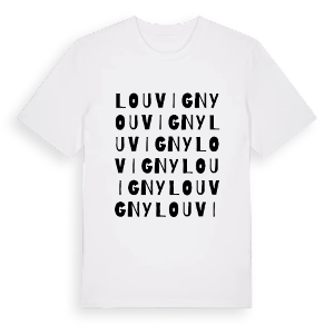 Louvigny ordlek t-shirt – ekologisk bomull t-shirt från Pinshirt
