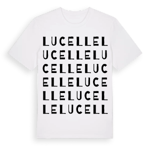 Lucelle ordlek t-shirt – ekologisk bomull t-shirt från Pinshirt