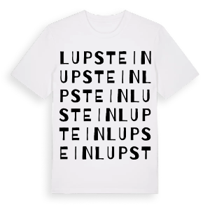 Lupstein ordlek t-shirt – ekologisk bomull t-shirt från Pinshirt