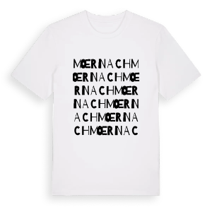 Mœrnach ordlek t-shirt – ekologisk bomull t-shirt från Pinshirt