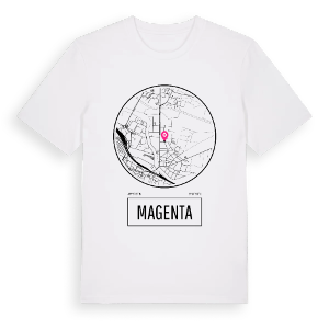 Magenta t-shirt – ekologisk bomull t-shirt från Pinshirt