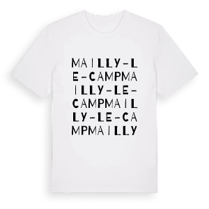 Mailly-le-Camp ordlek t-shirt – ekologisk bomull t-shirt från Pinshirt