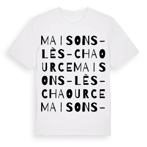 Maisons-lès-Chaource ordlek t-shirt – ekologisk bomull t-shirt från Pinshirt