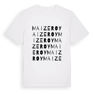 Maizeroy ordlek t-shirt – ekologisk bomull t-shirt från Pinshirt