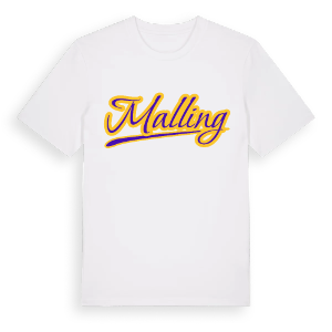 Malling baseball t-shirt – ekologisk bomull t-shirt från Pinshirt