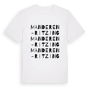 Manderen-Ritzing ordlek t-shirt – ekologisk bomull t-shirt från Pinshirt